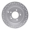 621-03044R Drilled Brake Rotor [Silver], 2001-2016 Kia/Hyundai/Genesis, Position: Rear Right - image 4