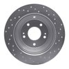 621-03050L Drilled Brake Rotor [Silver], 2010-2021 Kia/Hyundai/Genesis, Position: Rear Left - image 3