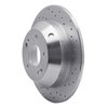 621-03050R Drilled Brake Rotor [Silver], 2010-2021 Kia/Hyundai/Genesis, Position: Rear Right - image 3