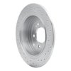 621-03052L Drilled Brake Rotor [Silver], 2016-2021 Kia/Hyundai/Genesis, Position: Rear Left - image 2