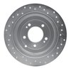 621-03052L Drilled Brake Rotor [Silver], 2016-2021 Kia/Hyundai/Genesis, Position: Rear Left - image 4