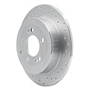 621-03052R Drilled Brake Rotor [Silver], 2016-2021 Kia/Hyundai/Genesis, Position: Rear Right - image 1