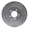 621-03052R Drilled Brake Rotor [Silver], 2016-2021 Kia/Hyundai/Genesis, Position: Rear Right - image 4
