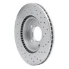 621-03055L Drilled Brake Rotor [Silver], Fits Select Kia/Hyundai/Genesis, Position: Front Left - image 2