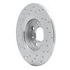 621-07005R Drilled Brake Rotor [Silver], 2013-2019 Mopar, Position: Rear Right - image 1