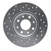 621-07005R Drilled Brake Rotor [Silver], 2013-2019 Mopar, Position: Rear Right - image 2