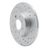 621-07005R Drilled Brake Rotor [Silver], 2013-2019 Mopar, Position: Rear Right - image 3