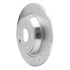 621-11022L Drilled Brake Rotor [Silver], 2009-2015 Multiple Makes/Models, Position: Rear Left - image 1