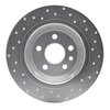 621-11022L Drilled Brake Rotor [Silver], 2009-2015 Multiple Makes/Models, Position: Rear Left - image 2