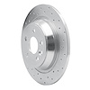 621-11022R Drilled Brake Rotor [Silver], 2009-2015 Multiple Makes/Models, Position: Rear Right - image 1