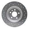 621-11022R Drilled Brake Rotor [Silver], 2009-2015 Multiple Makes/Models, Position: Rear Right - image 2
