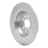 621-11022R Drilled Brake Rotor [Silver], 2009-2015 Multiple Makes/Models, Position: Rear Right - image 3