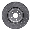 621-11025R Drilled Brake Rotor [Silver], 2015-2019 Multiple Makes/Models, Position: Front Right - image 1