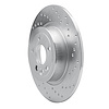 621-11028R Drilled Brake Rotor [Silver], 2016-2019 Land Rover, Position: Rear Right - image 1