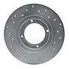 621-13001R Drilled Brake Rotor [Silver], 1985-1991 Subaru, Position: Rear Right - image 1