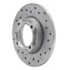621-13001R Drilled Brake Rotor [Silver], 1985-1991 Subaru, Position: Rear Right - image 2