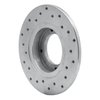 621-13001R Drilled Brake Rotor [Silver], 1985-1991 Subaru, Position: Rear Right - image 3
