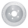 621-13020L Drilled Brake Rotor [Silver], 2005-2009 Subaru, Position: Rear Left - image 1