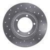 621-19002R Drilled Brake Rotor [Silver], 1990-1992 Daihatsu, Position: Front Right - image 4