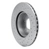 621-20003R Drilled Brake Rotor [Silver], 1986-1989 Jaguar, Position: Front Right - image 4