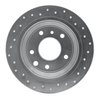 621-20004L Drilled Brake Rotor [Silver], 1986-1989 Jaguar, Position: Rear Left - image 3