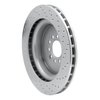 621-20014L Drilled Brake Rotor [Silver], 2003-2005 Jaguar, Position: Front Left - image 2