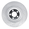 621-20020L Drilled Brake Rotor [Silver], 2006-2021 Jaguar, Position: Front Left - image 1
