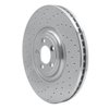 621-20026L Drilled Brake Rotor [Silver], 2010-2021 Jaguar, Position: Front Left - image 2
