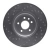621-20031R Drilled Brake Rotor [Silver], 2017-2020 Jaguar, Position: Front Right - image 4