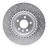 621-20034R Drilled Brake Rotor [Silver], 2017-2020 Multiple Makes/Models, Position: Rear Right - image 1