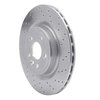 621-20034R Drilled Brake Rotor [Silver], 2017-2020 Multiple Makes/Models, Position: Rear Right - image 3