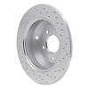 621-21029L Drilled Brake Rotor [Silver], 2015-2020 Kia/Hyundai/Genesis, Position: Rear Left - image 1