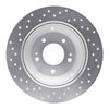 621-21029R Drilled Brake Rotor [Silver], 2015-2020 Kia/Hyundai/Genesis, Position: Rear Right - image 2