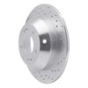 621-21029R Drilled Brake Rotor [Silver], 2015-2020 Kia/Hyundai/Genesis, Position: Rear Right - image 3
