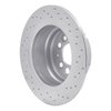 621-27001L Drilled Brake Rotor [Silver], 1967-1974 Volvo, Position: Rear Left - image 3