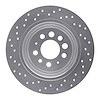 621-27001R Drilled Brake Rotor [Silver], 1967-1974 Volvo, Position: Rear Right - image 1