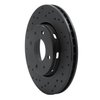 621-27026L Drilled Brake Rotor [Silver], 2000-2004 Volvo, Position: Front Left - image 2