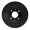 621-27026L Drilled Brake Rotor [Silver], 2000-2004 Volvo, Position: Front Left - image 3