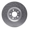 621-27038L Drilled Brake Rotor [Silver], 2003-2009 Volvo, Position: Front Left - image 3