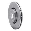621-27038L Drilled Brake Rotor [Silver], 2003-2009 Volvo, Position: Front Left - image 4