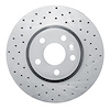 621-27041L Drilled Brake Rotor [Silver], 2007-2018 Multiple Makes/Models, Position: Front Left - image 1
