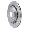 621-27044R Drilled Brake Rotor [Silver], 2010-2017 Volvo, Position: Rear Right - image 3