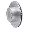621-31008L Drilled Brake Rotor [Silver], 1982-1986 BMW, Position: Front Left - image 1
