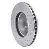 621-31008L Drilled Brake Rotor [Silver], 1982-1986 BMW, Position: Front Left - image 3
