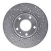 621-31008L Drilled Brake Rotor [Silver], 1982-1986 BMW, Position: Front Left - image 4