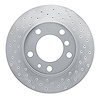 621-31014R Drilled Brake Rotor [Silver], 1982-1988 BMW, Position: Front Right - image 1