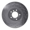 621-31065L Drilled Brake Rotor [Silver], 2004-2010 BMW, Position: Front Left - image 2