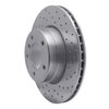 621-31065L Drilled Brake Rotor [Silver], 2004-2010 BMW, Position: Front Left - image 3