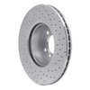 621-31067L Drilled Brake Rotor [Silver], 2006-2013 BMW, Position: Front Left - image 3