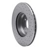 621-31069L Drilled Brake Rotor [Silver], 2006-2012 BMW, Position: Front Left - image 2